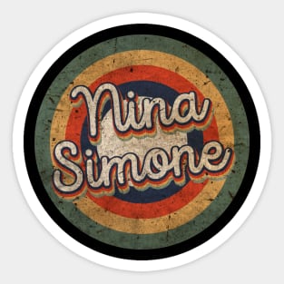 Nina Name Personalized Simone Vintage Retro 60s 70s Birthday Gift Sticker